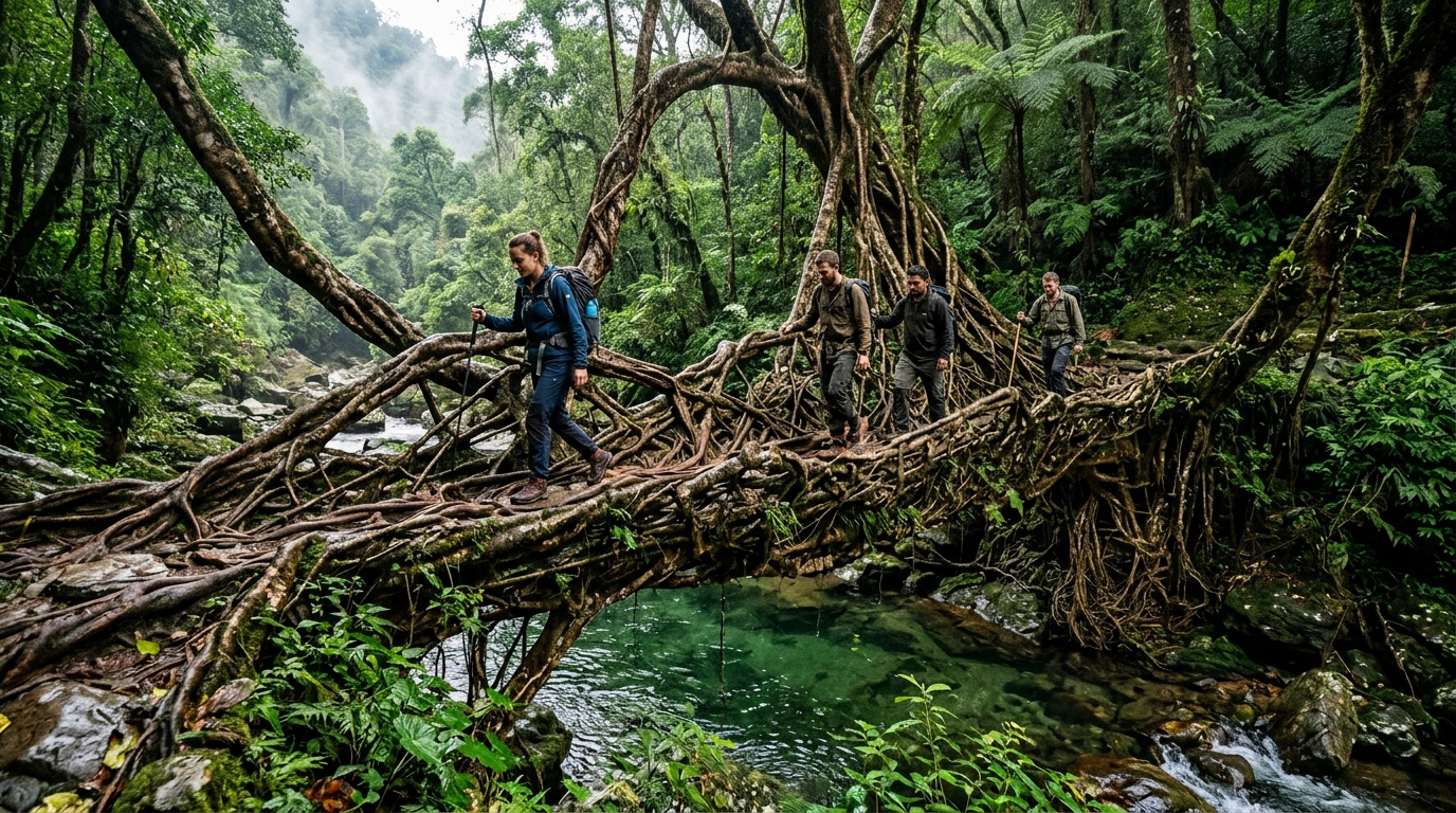 Meghalaya Cloud Kingdom & Living Root Bridges